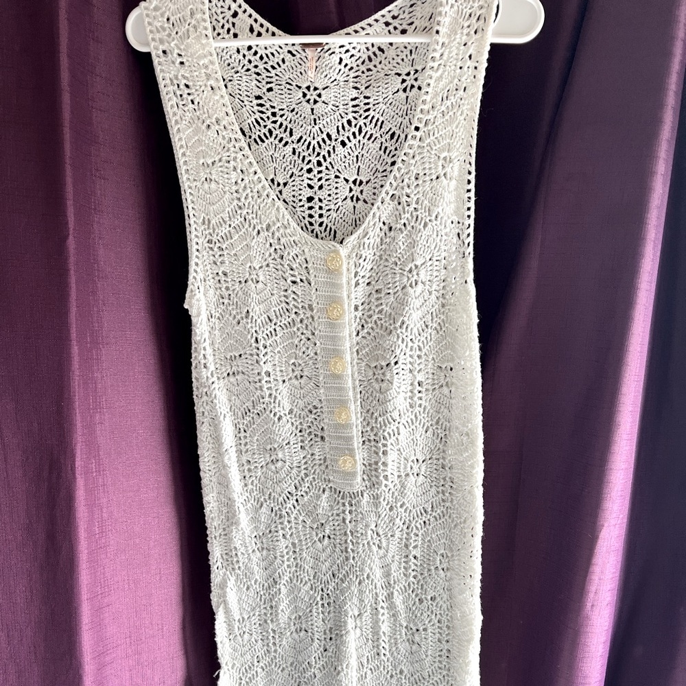 Free People bathing suit coverup. Crochet